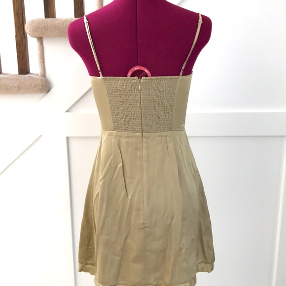 Wilfred Aritzia Skye Golden Mini Dress Size 4 - Picture 5 of 12